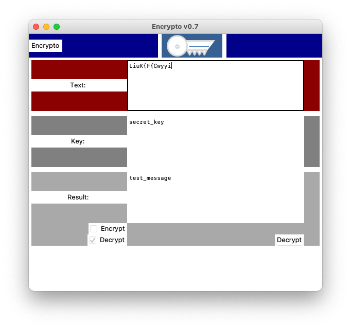 Encrypto decryption view